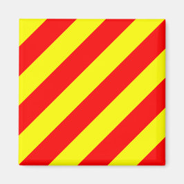 Alphabet-Zeichenbrief Y (Yankee) der Nautischen Fl Magnet