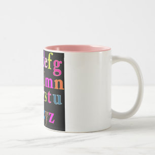 Alphabet Zweifarbige Tasse