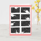 Alphabetbrett Karte (Gelbe Blume)