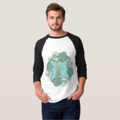 Alphabetbuchstabe Initiale T-Shirt (Vorne ganz)