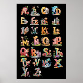 Alphabetbuchstaben Poster (Vorne)