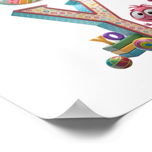 Alphabetbuchstaben Poster (Ecke)