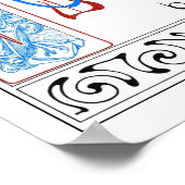 Alphabete im Jugendstil, Mucha Poster (Ecke)