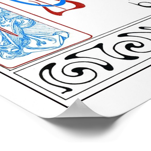 Alphabete im Jugendstil, Mucha Poster (Ecke)