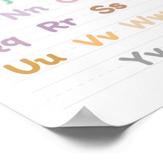 Alphabete lernen poster (Ecke)