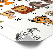 Alphabete Tiere Poster (Ecke)