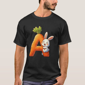 Alphabeteier Ostern ABCs Karotte Buchstabe A für K T-Shirt