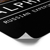 Alphabetik IV Poster (Ecke)