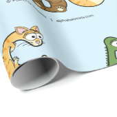 Alphabetimale Personalisierte Umschlagpapier Geschenkpapier (Rolleneckpunkt)