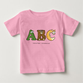 Alphabetimals Personalisiert Baby Girl T - Shirt