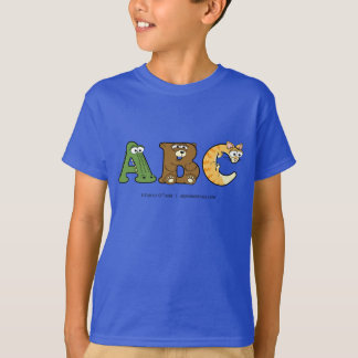 Alphabetimals Personalisierter T - Shirt des Junge