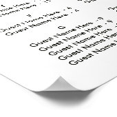 ALPHABETISCHE BESTELLUNG POSTER (Ecke)