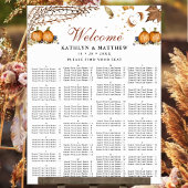Alphabetische Hochzeit im Herbst Herbst Pumpkin Poster