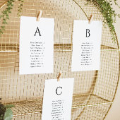 Alphabetische Hochzeitkarte Einladung