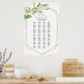 Alphabetische Hochzeitssattelgarten Poster (Küche)