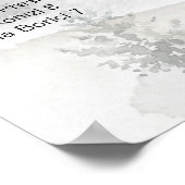 Alphabetische Hochzeitssattelkarte im Winter Poster (Ecke)