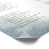 Alphabetische Hochzeitssattelplakette Poster (Ecke)