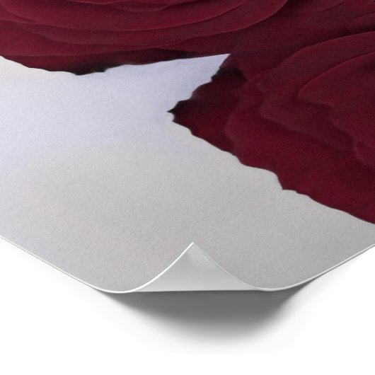 Alphabetische Hochzeitstabelle der Burgunder Rose Poster (Ecke)