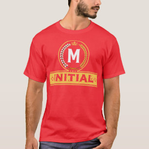 Alphabetische Kunst von Viralfont Letter M T-Shirt