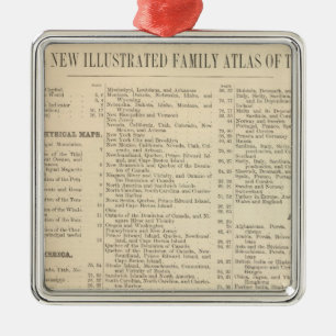 Alphabetische Liste der Karten und Karten Silbernes Ornament