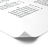 ALPHABETISCHE ORDER Grüne Hochzeitstabelle Poster (Ecke)