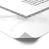 ALPHABETISCHE ORDER-Marmorplatte Poster (Ecke)