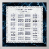 ALPHABETISCHE ORDER-Marmorplatte Poster (Vorne)