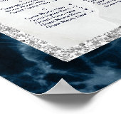 ALPHABETISCHE ORDER-Marmorplatte Poster (Ecke)