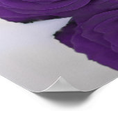 Alphabetische Sitzkarte der Royal Lila Rose Poster (Ecke)