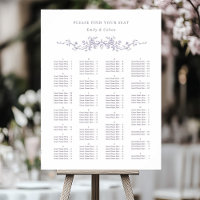 Alphabetische Sitzordnung Lavendel Hochzeit Sitzpl