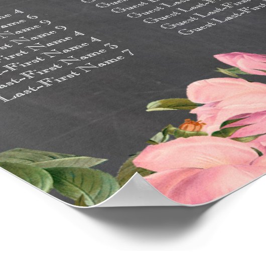 Alphabetische Sitzordnung Poster (Ecke)