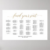 Alphabetische Sitzreihenfolge Poster (Vorne)