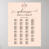 Alphabetische Tafel für Monogramm Poster (Vorne)