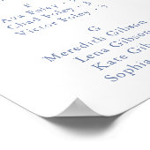 Alphabetische Übersicht über die mehrfarbige Wildb Poster (Ecke)