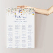 Alphabetische Übersicht über die mehrfarbige Wildb Poster