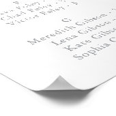 Alphabetische Übersicht über die mehrfarbige Wildb Poster (Ecke)