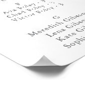 Alphabetische Wildblume Herbst Poster (Ecke)