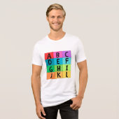 ALPHABETISCHER CHARTA-T - Shirt (Vorderseite voll)