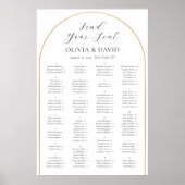 Alphabetischer Goldrausch - Sitzplan Poster (Vorne)