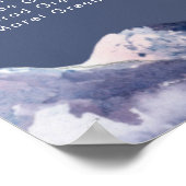 Alphabetischer Wintermast-Abend Poster (Ecke)