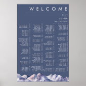 Alphabetischer Wintermast-Abend Poster (Vorne)