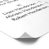 Alphabetisches Begrüßungstabelle Poster (Ecke)