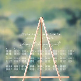 Alphabetisches Hochzeitssattel Akryllisches Zeiche Acrylschild