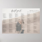Alphabetisches Hochzeitssatteldiagramm-Foto Poster (Vorne)