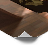 Alphabetisches Hochzeitstich-Foto Poster (Ecke)