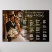 Alphabetisches Hochzeitstich-Foto Poster (Vorne)