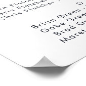 Alphabetisches Plakat für Grünpflanzen und Gold-Le (Ecke)