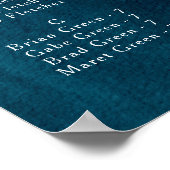 Alphabetisches Seebilddiagramm für den Ozean Poster (Ecke)