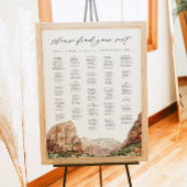 Alphabetisches Seekartendiagramm des ZION National Poster