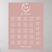 Alphabetisches Seekartenzeichen für Monogramm Poster (Vorne)